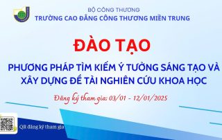 Đăng ký tham gia Chương trình đào tạo “Phương pháp tìm kiếm Ý tưởng Sáng tạo và xây dựng đề tài nghiên cứu khoa học”