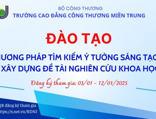 Đăng ký tham gia Chương trình đào tạo “Phương pháp tìm kiếm ý tưởng sáng tạo và xây dựng đề tài nghiên cứu khoa học”